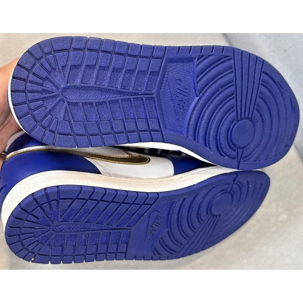 Air Jordan 1 Retro High OG Royal Blue & White Sneakers Mens Size 10.5 332550-406